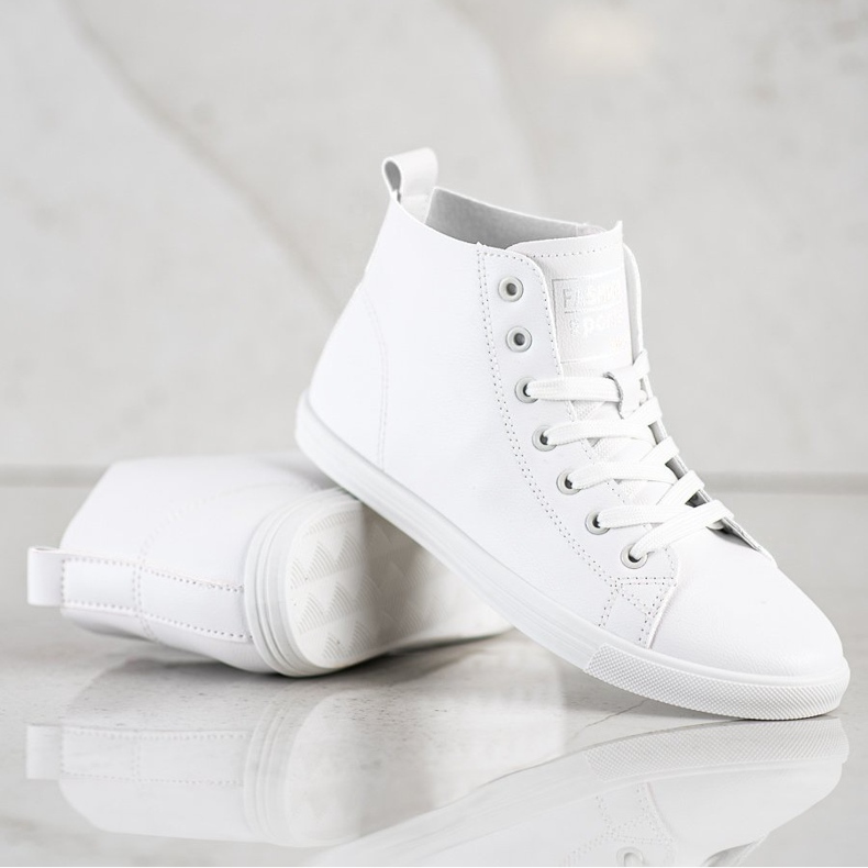 Ideal Shoes High Fashion Sportssko Sneakers hvid 1