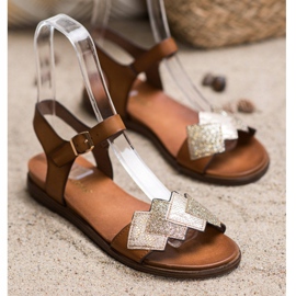 Stilfulde Sergio Leone sandaler brun 1