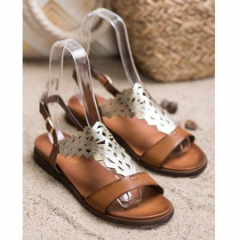 Moderigtige Sergio Leone sandaler brun 2