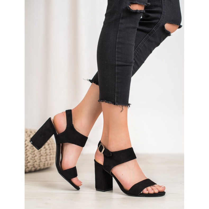VINCEZA sorte sandaler 1