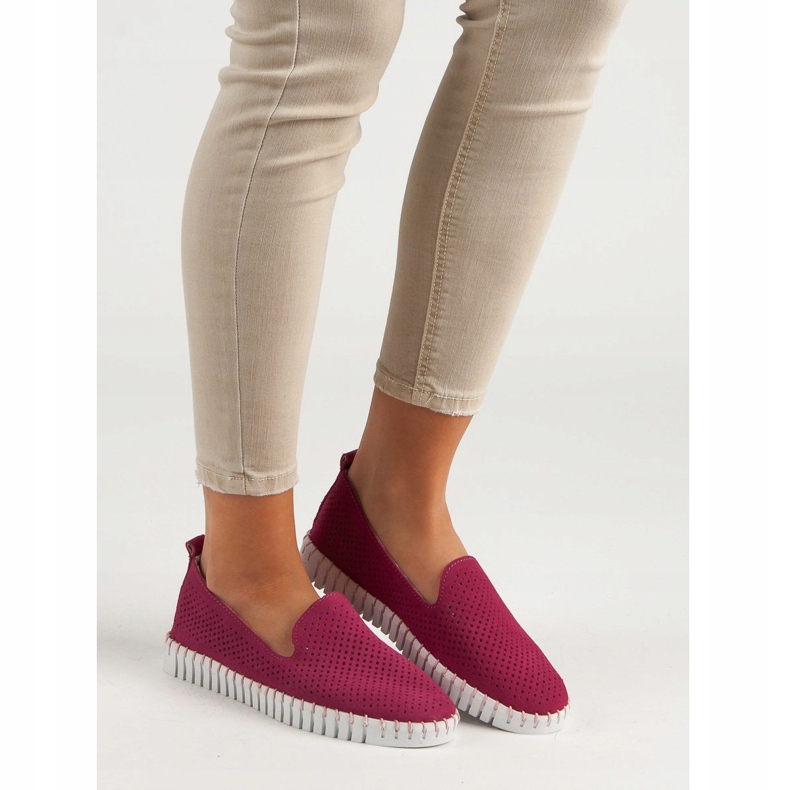 Filippo Pink Leather Lords lyserød 2