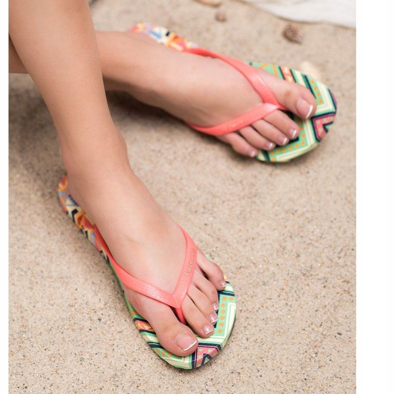 HOTMARZZ Mønstrede flip-flops flerfarvet 2