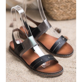 Sergio Leone Slip-On sandaler sort 1