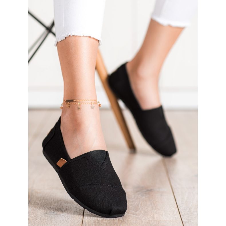 SHELOVET Slip-on sorte sneakers 1