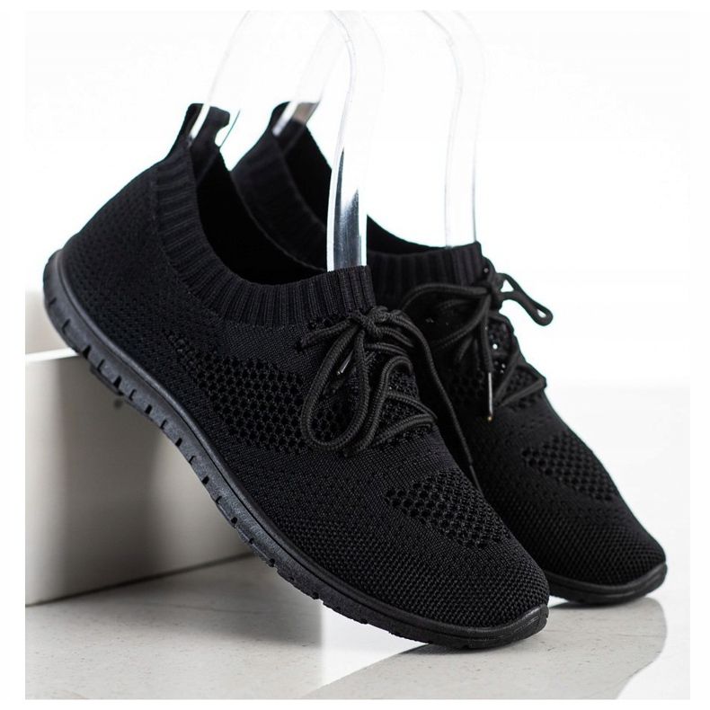 SHELOVET Sorte openwork sneakers 1