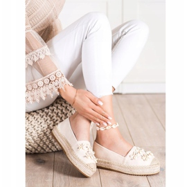 Seastar Espadrilles med skaller beige 1