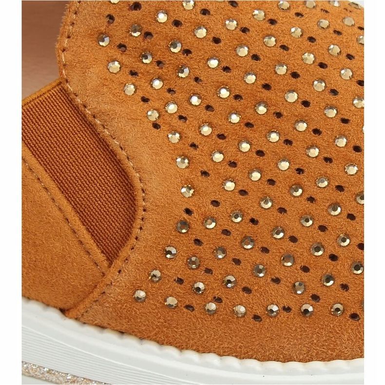 Sko åbent kamel 918-15 Camel brun 1