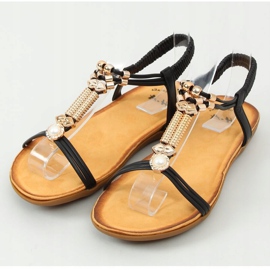Sorte kvinders sandaler H075 Negro 1