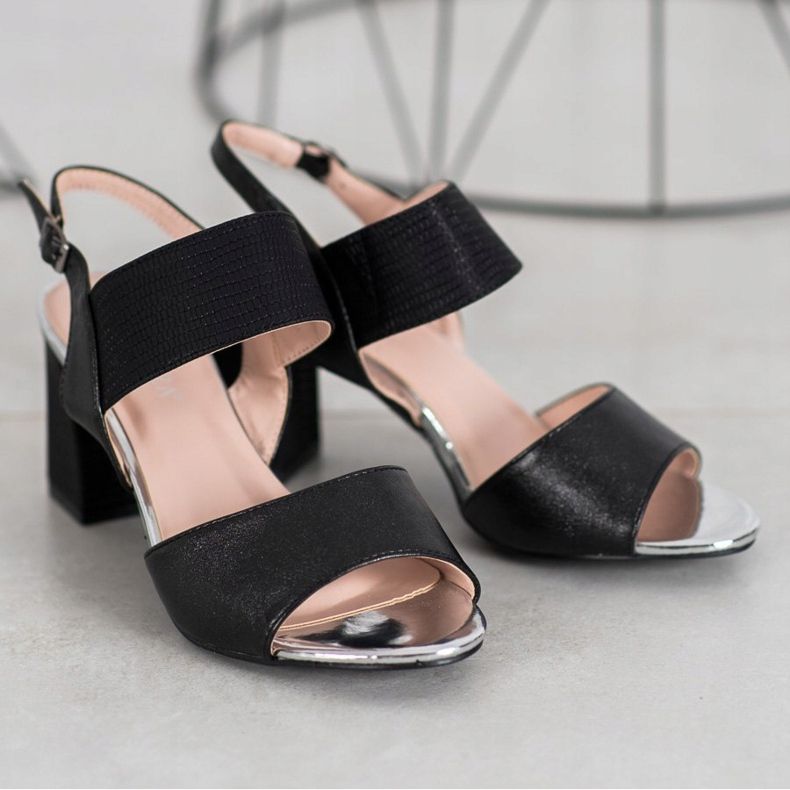 VINCEZA sandaler sort 1