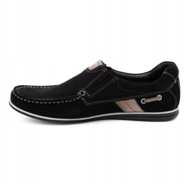 Kampol Mænds openwork loafers til sommer 53/3 / P sort beige 2