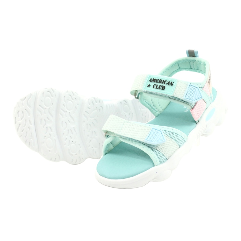 American Club Girls 'Green Sandals Green RL32/21 grøn 2