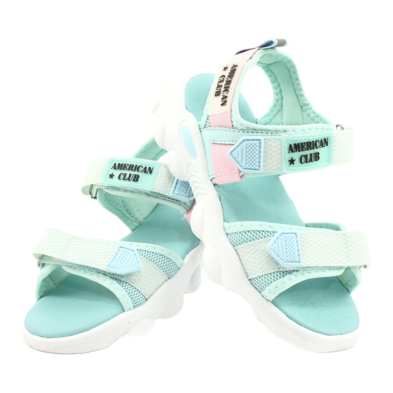 American Club Girls 'Green Sandals Green RL32/21 grøn 3