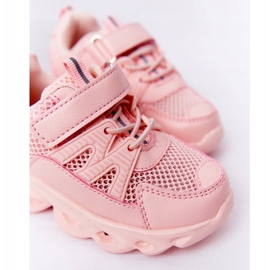 Børnesneakers med belyst sål Led Pink Så fedt! lyserød 3