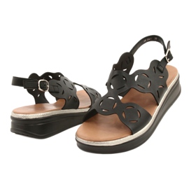 Sergio Leone Kvinders øko-skick sandaler sort SK041 3