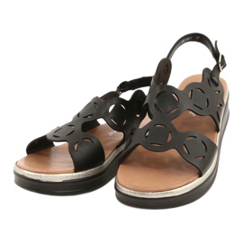 Sergio Leone Kvinders øko-skick sandaler sort SK041 2