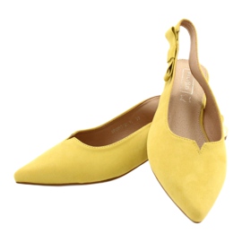 Filippo Gule pumps med åben hæl FIILI PPO DP2092 / 21 YL gylden 5