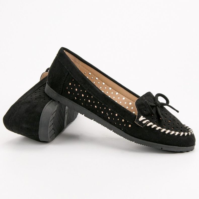 Seastar Sorte åbent loafers 1