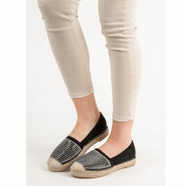 Espadriller med Cubic Zirconia Vices sort 1