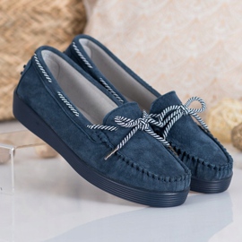 Filippo Klassiske læder loafers blå 3