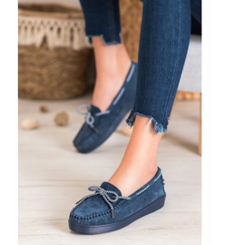 Filippo Klassiske læder loafers blå 1