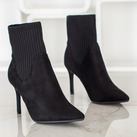 VINCEZA slip-on støvler sort 1