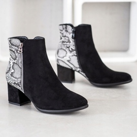 Filippo Snake Print støvler sort grå 1
