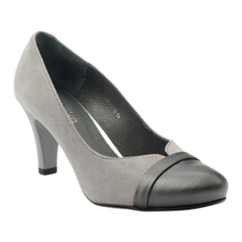 Dame læder Pumps Grå Espinto 532/1 1