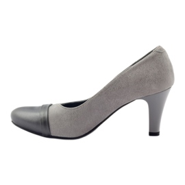 Dame læder Pumps Grå Espinto 532/1 2