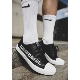 Mænds sneakers Big Star Sort EE174069 hvid 1