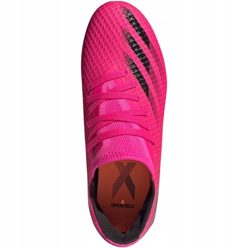 Adidas X Ghosted.3 Fg Jr FW6935 fodboldstøvler lyserød lyserød 1