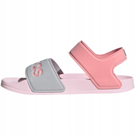 Sandaler til børn adidas Adilette Sandal K grå-pink FY8849 lyserød 1