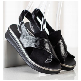 Sergio Leone Slip-On sandaler sort 1