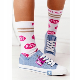 Openwork kvinders sneakers Big Star FF274037 Blå 2