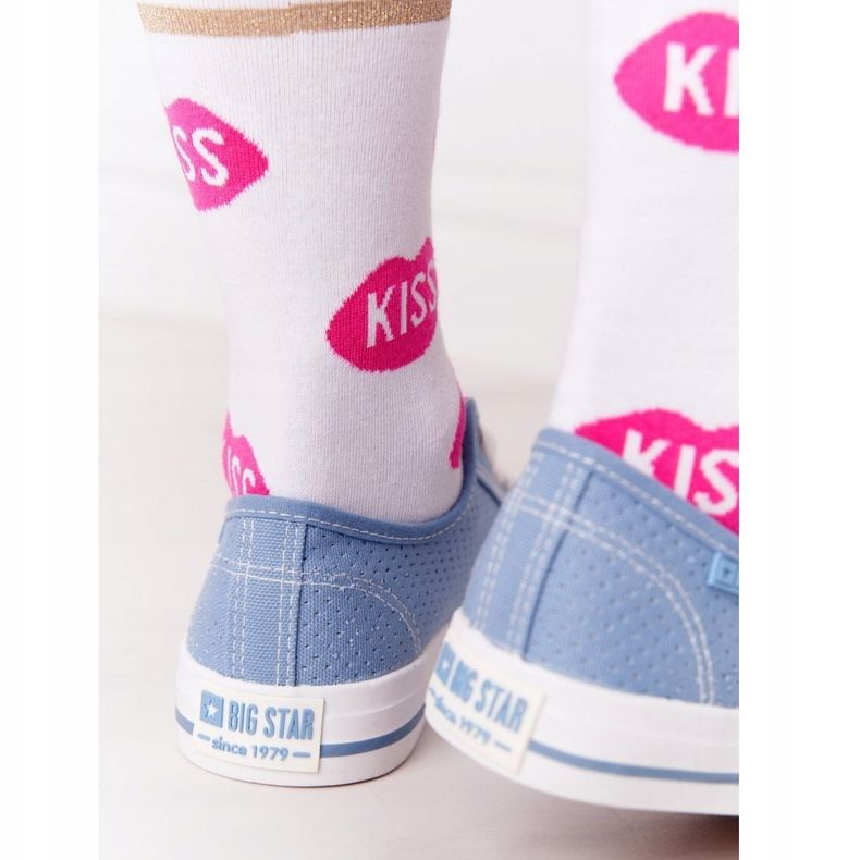 Openwork kvinders sneakers Big Star FF274037 Blå 1