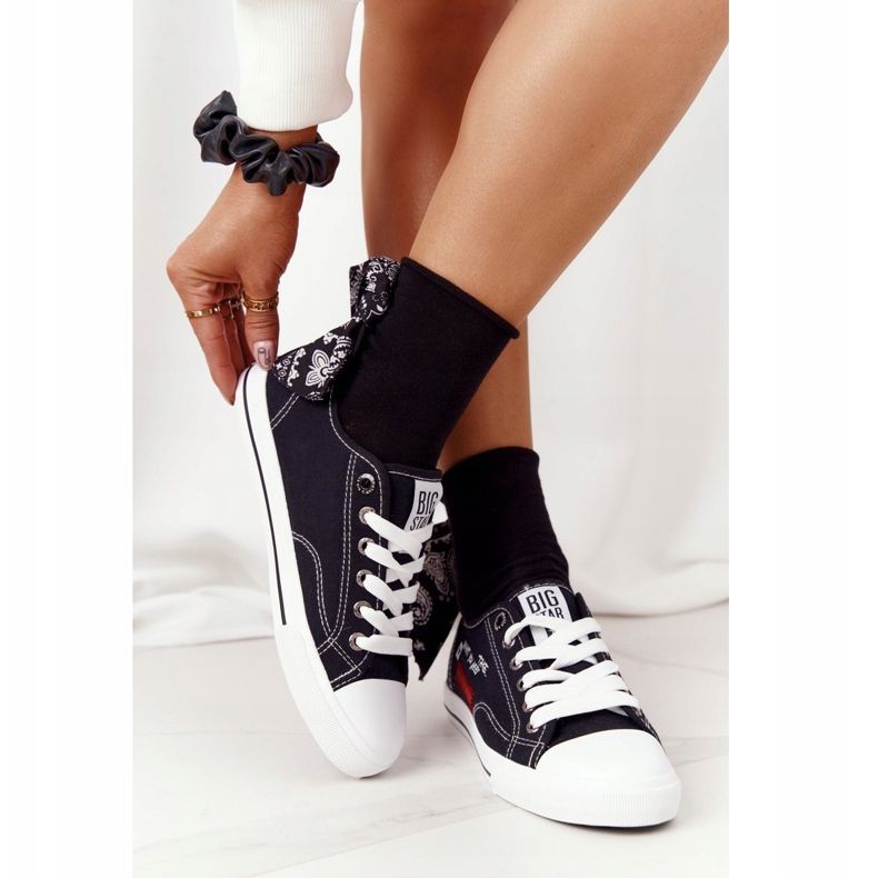 Dame Sneakers With Big Star FF274082 Sort 1