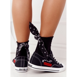 Dame Sneakers With Big Star FF274082 Sort 2