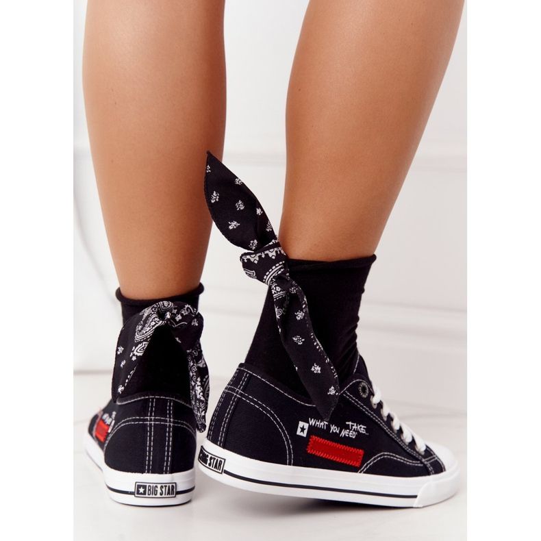 Dame Sneakers With Big Star FF274082 Sort 2