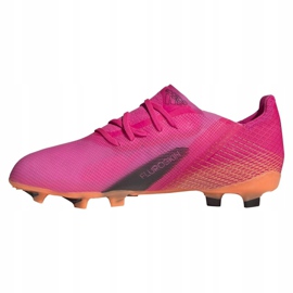 Adidas X Ghosted.1 Fg Jr FW6956 fodboldstøvler pink, orange lyserød 1