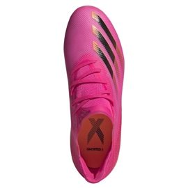 Adidas X Ghosted.1 Fg Jr FW6956 fodboldstøvler pink, orange lyserød 2