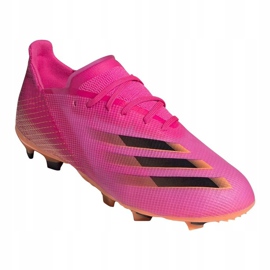 Adidas X Ghosted.1 Fg Jr FW6956 fodboldstøvler lyserød pink, orange 3