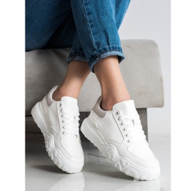Small Swan Hvide Eco Leather Sneakers 3