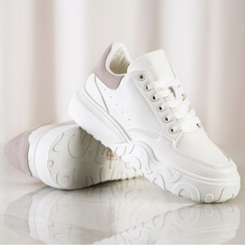 Small Swan Hvide Eco Leather Sneakers 2
