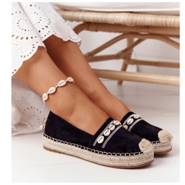 PG1 Espadrilles på platformen med sort muslingeskal 1
