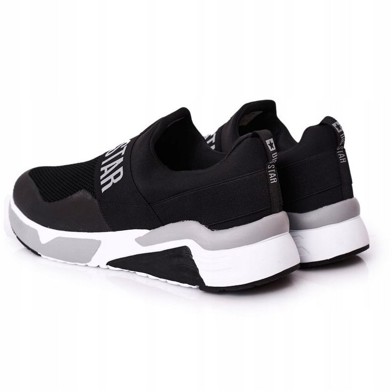 Herresportsko Slip-On Memory Foam Big Star HH174148 Sort hvid 1