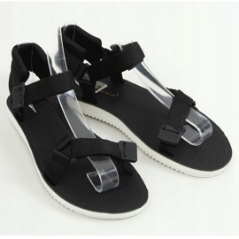 Sort N-67 sort velcro sportssandaler 1
