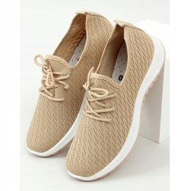 G-323 Beige beige sportssko 1