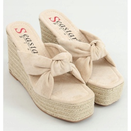 Beige XY14P Beige espadrilleskiver 1