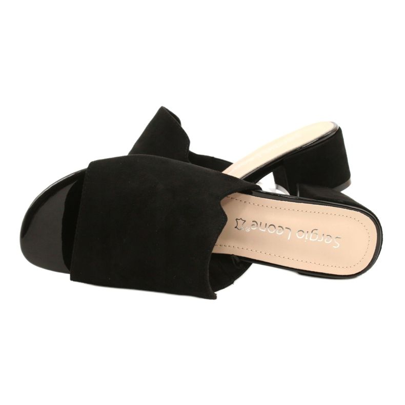 Sandaler på hæl Sergio Leone KL313 Sort 4
