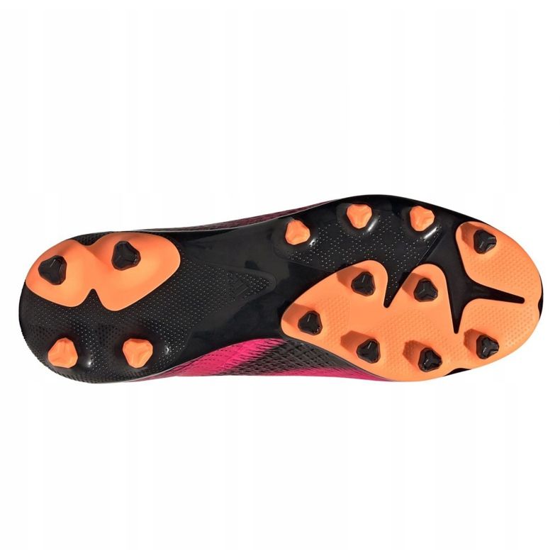Adidas X Ghosted.3 Mg Jr FY1093 fodboldstøvler grafit, pink lyserød 2