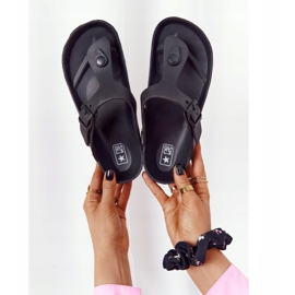 NEWS Gummi flip-flops til kvinder sort Alma 1